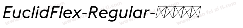EuclidFlex-Regular字体转换