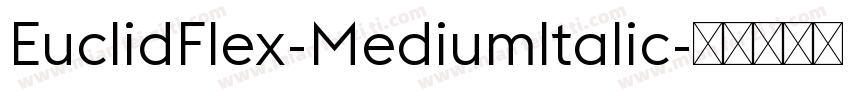 EuclidFlex-Mediumltalic字体转换