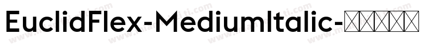 EuclidFlex-Mediumltalic字体转换