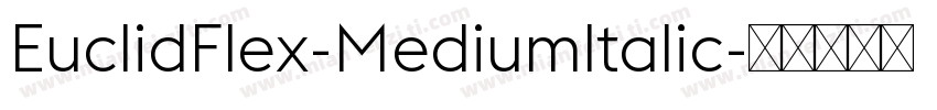 EuclidFlex-Mediumltalic字体转换