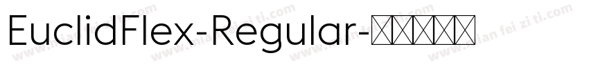 EuclidFlex-Regular字体转换