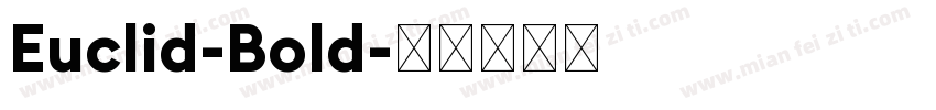 Euclid-Bold字体转换