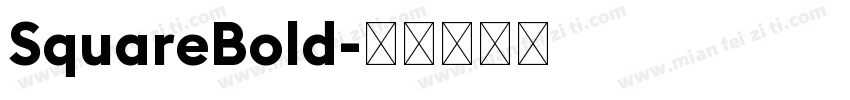 SquareBold字体转换