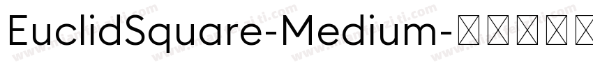 EuclidSquare-Medium字体转换