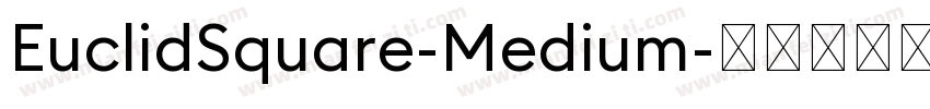 EuclidSquare-Medium字体转换
