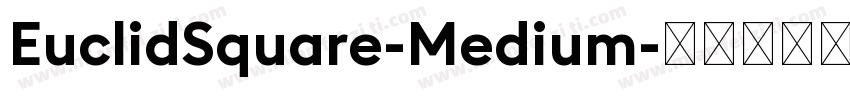 EuclidSquare-Medium字体转换