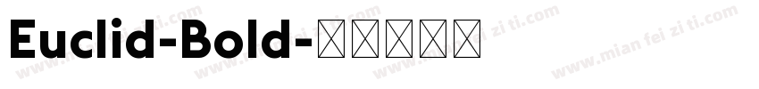 Euclid-Bold字体转换