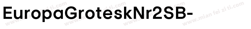 EuropaGroteskNr2SB字体转换
