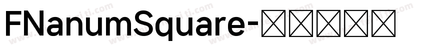 FNanumSquare字体转换