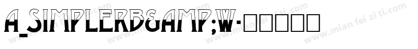 a_SimplerB&W字体转换