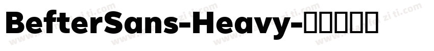 BefterSans-Heavy字体转换