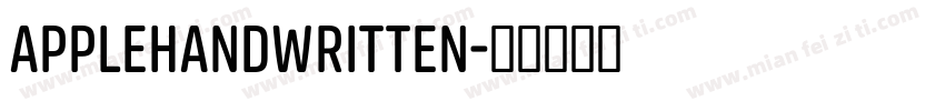 APPLEHANDWRITTEN字体转换