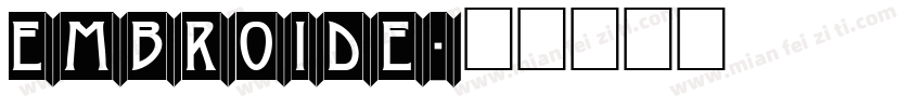 EMBROIDE字体转换