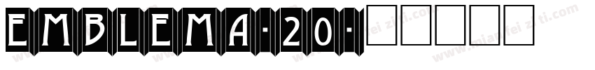 Emblema-20字体转换