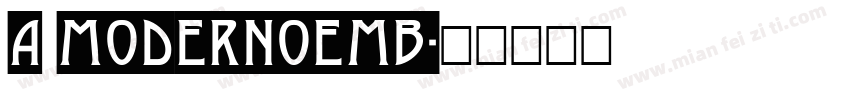 a_ModernoEmb字体转换