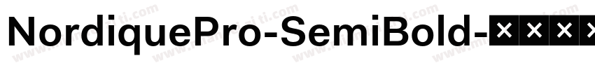 NordiquePro-SemiBold字体转换