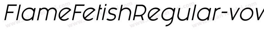 FlameFetishRegular-vov4字体转换