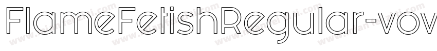 FlameFetishRegular-vov4字体转换