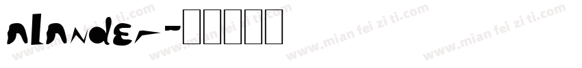 alander字体转换