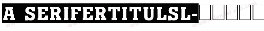 a_SeriferTitulSl字体转换
