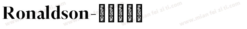 Ronaldson字体转换