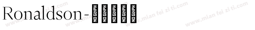 Ronaldson字体转换