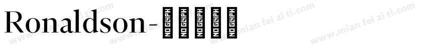 Ronaldson字体转换