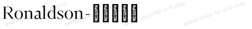 Ronaldson字体转换