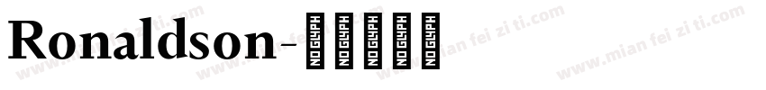 Ronaldson字体转换