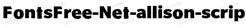 FontsFree-Net-allison-scriptregular字体转换