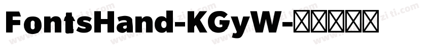FontsHand-KGyW字体转换