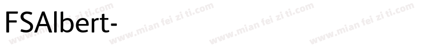 FSAlbert字体转换