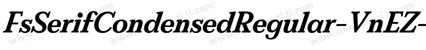 FsSerifCondensedRegular-VnEZ字体转换