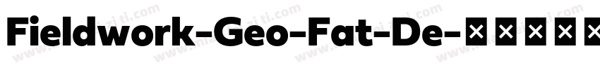 Fieldwork-Geo-Fat-De字体转换