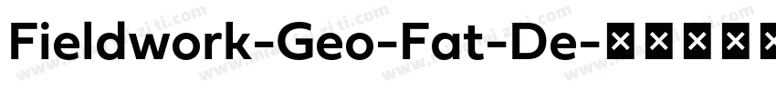 Fieldwork-Geo-Fat-De字体转换