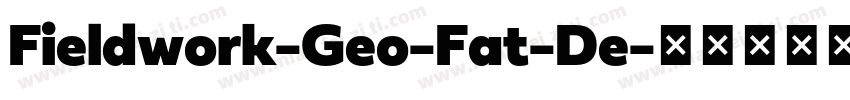 Fieldwork-Geo-Fat-De字体转换
