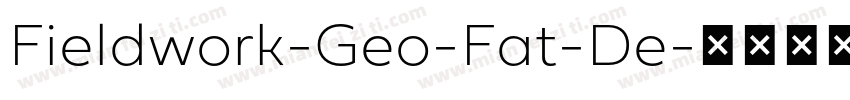 Fieldwork-Geo-Fat-De字体转换