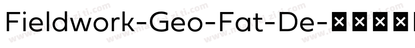 Fieldwork-Geo-Fat-De字体转换