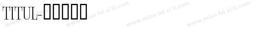 titul字体转换