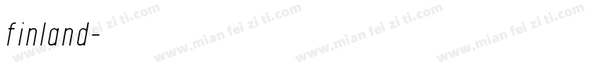 finland字体转换