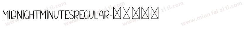 MidnightMinutesRegular字体转换