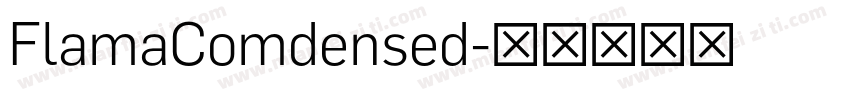 FlamaComdensed字体转换
