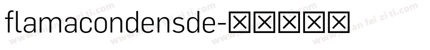 flamacondensde字体转换