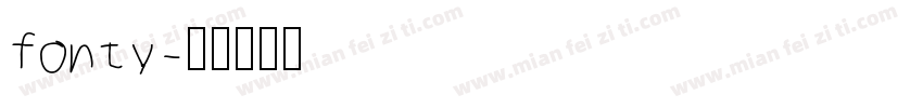 fonty字体转换