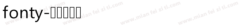 fonty字体转换