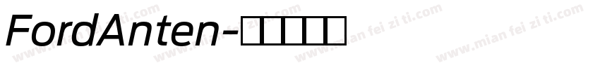 FordAnten字体转换
