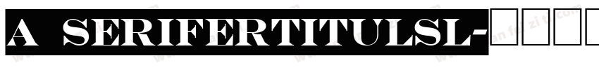 a_SeriferTitulSl字体转换