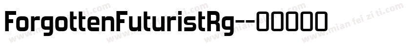 ForgottenFuturistRg-字体转换