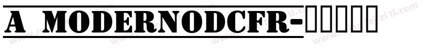 a_ModernoDcFr字体转换