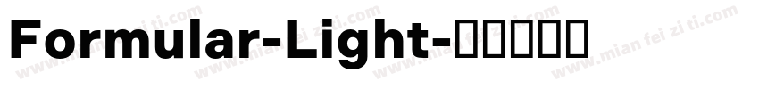 Formular-Light字体转换